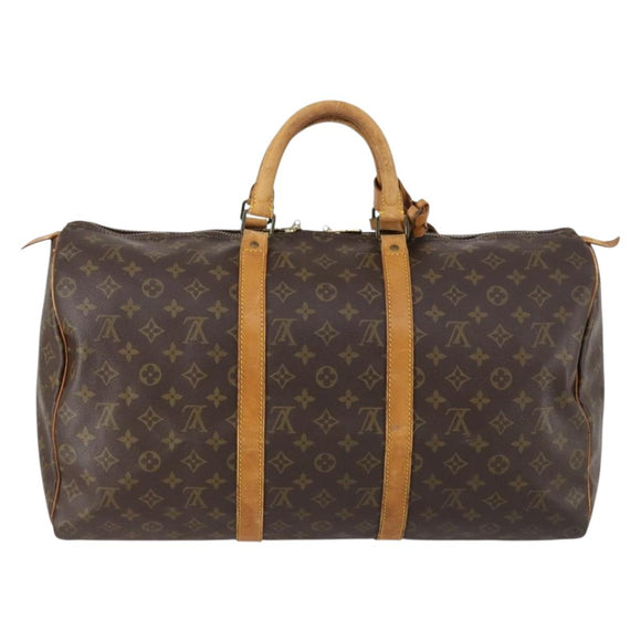 LOUIS VUITTON Monogram Keepall 50 Boston Bag M41426 LV Auth 152854