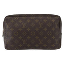 LOUIS VUITTON Monogram Trousse Toilette 28 Clutch Bag M47522 LV Auth 152858-13