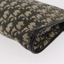 Christian Dior Trotter Canvas Shoulder Bag Black Silver Auth 152860-13