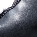 Christian Dior Trotter Canvas Shoulder Bag Black Silver Auth 152860-17