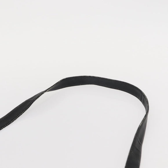 Christian Dior Trotter Canvas Shoulder Bag Black Silver Auth 152860