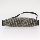 Christian Dior Trotter Canvas Shoulder Bag Black Silver Auth 152860-9