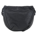 LOEWE Anagram Shoulder Bag Leather Black Silver Auth 152861-1