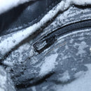 LOEWE Anagram Shoulder Bag Leather Black Silver Auth 152861-17