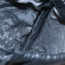 LOEWE Anagram Shoulder Bag Leather Black Silver Auth 152861-18