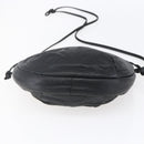 LOEWE Anagram Shoulder Bag Leather Black Silver Auth 152861-5