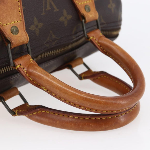 LOUIS VUITTON Monogram Speedy 25 Hand Bag M41528 LV Auth 152864