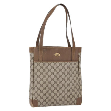 GUCCI GG Supreme Tote Bag PVC Beige Gold 002 115 0035 Auth 152877