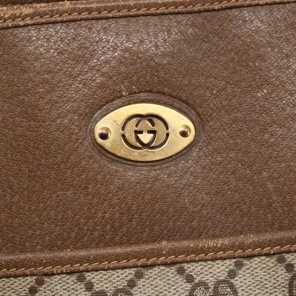 GUCCI GG Supreme Tote Bag PVC Beige Gold 002 115 0035 Auth 152877