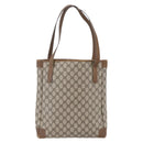 GUCCI GG Supreme Tote Bag PVC Beige Gold 002 115 0035 Auth 152877-2