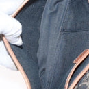 CELINE Paris Macadam Canvas Shoulder Bag Denim Blue Auth 152878-11