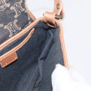 CELINE Paris Macadam Canvas Shoulder Bag Denim Blue Auth 152878-20