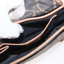 CELINE Paris Macadam Canvas Shoulder Bag Denim Blue Auth 152878-21