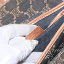 CELINE Paris Macadam Canvas Shoulder Bag Denim Blue Auth 152878-12