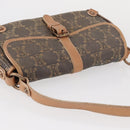 CELINE Paris Macadam Canvas Shoulder Bag Denim Blue Auth 152878-6