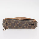 CELINE Paris Macadam Canvas Shoulder Bag Denim Blue Auth 152878-5