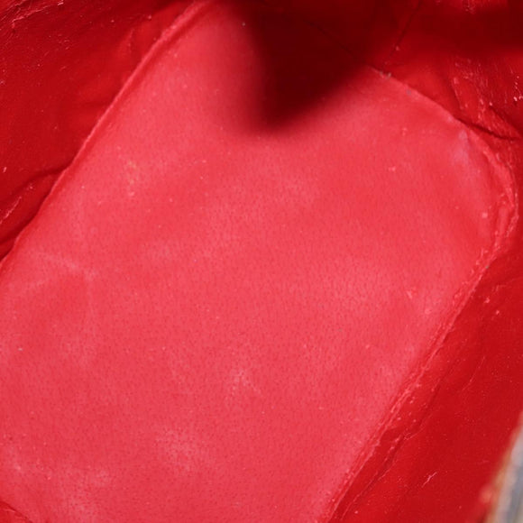 CELINE Shoulder Bag Leather Brown Gold Auth 152879