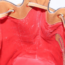 CELINE Shoulder Bag Leather Brown Gold Auth 152879-20