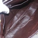 CELINE Shoulder Bag Leather Brown Gold Auth 152880-11