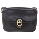 CELINE Shoulder Bag Leather Brown Gold Auth 152880-13