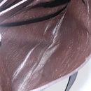 CELINE Shoulder Bag Leather Brown Gold Auth 152880-12