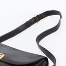 CELINE Shoulder Bag Leather Brown Gold Auth 152880-8