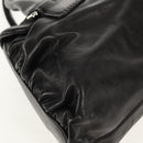 VALENTINO Handtas Leer Zwart Zilver Auth 152881A-15