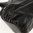 VALENTINO Handtas Leer Zwart Zilver Auth 152881A-17
