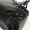 VALENTINO Handtas Leer Zwart Zilver Auth 152881A-8