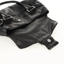 VALENTINO Handtas Leer Zwart Zilver Auth 152881A-9