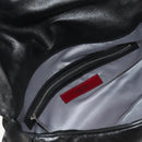 VALENTINO Handtas Leer Zwart Zilver Auth 152881A-22