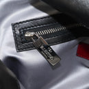 VALENTINO Handtas Leer Zwart Zilver Auth 152881A-23
