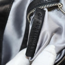 VALENTINO Handtas Leer Zwart Zilver Auth 152881A-11