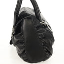 VALENTINO Handtas Leer Zwart Zilver Auth 152881A-3