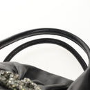 VALENTINO Handtas Leer Zwart Zilver Auth 152881A-14