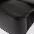 Salvatore Ferragamo Vala Shoulder Bag Leather Black Silver Auth 152882-12