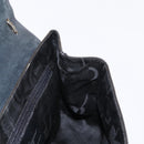 Salvatore Ferragamo Vala Shoulder Bag Leather Black Silver Auth 152882-19