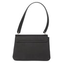 Salvatore Ferragamo Vala Shoulder Bag Leather Black Silver Auth 152882-3