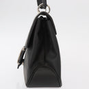 Salvatore Ferragamo Vala Shoulder Bag Leather Black Silver Auth 152882-4