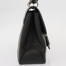 Salvatore Ferragamo Vala Shoulder Bag Leather Black Silver Auth 152882-5