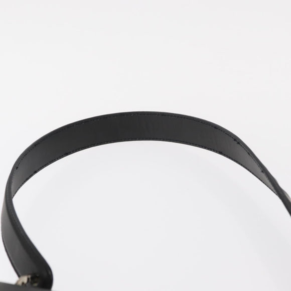 Salvatore Ferragamo Vala Shoulder Bag Leather Black Silver Auth 152882