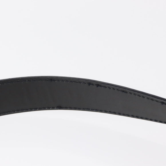 Salvatore Ferragamo Vala Shoulder Bag Leather Black Silver Auth 152882