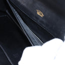 GUCCI Chain Shoulder Bag Leather Black Gold 447632 Auth 152883-12