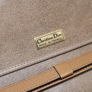 Christian Dior Shoulder Bag Leather Brown gold Auth 152886-10