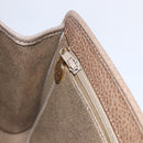 Christian Dior Shoulder Bag Leather Brown gold Auth 152886-18