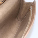 Christian Dior Shoulder Bag Leather Brown gold Auth 152886-19