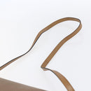 Christian Dior Shoulder Bag Leather Brown gold Auth 152886-8