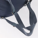 PRADA Backpack Nylon Blue Silver Auth 152888-10