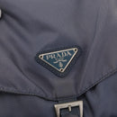 PRADA Backpack Nylon Blue Silver Auth 152888-20