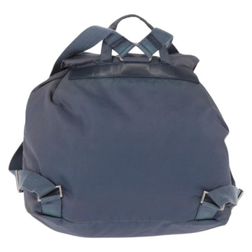 PRADA Backpack Nylon Blue Silver Auth 152888 - 0